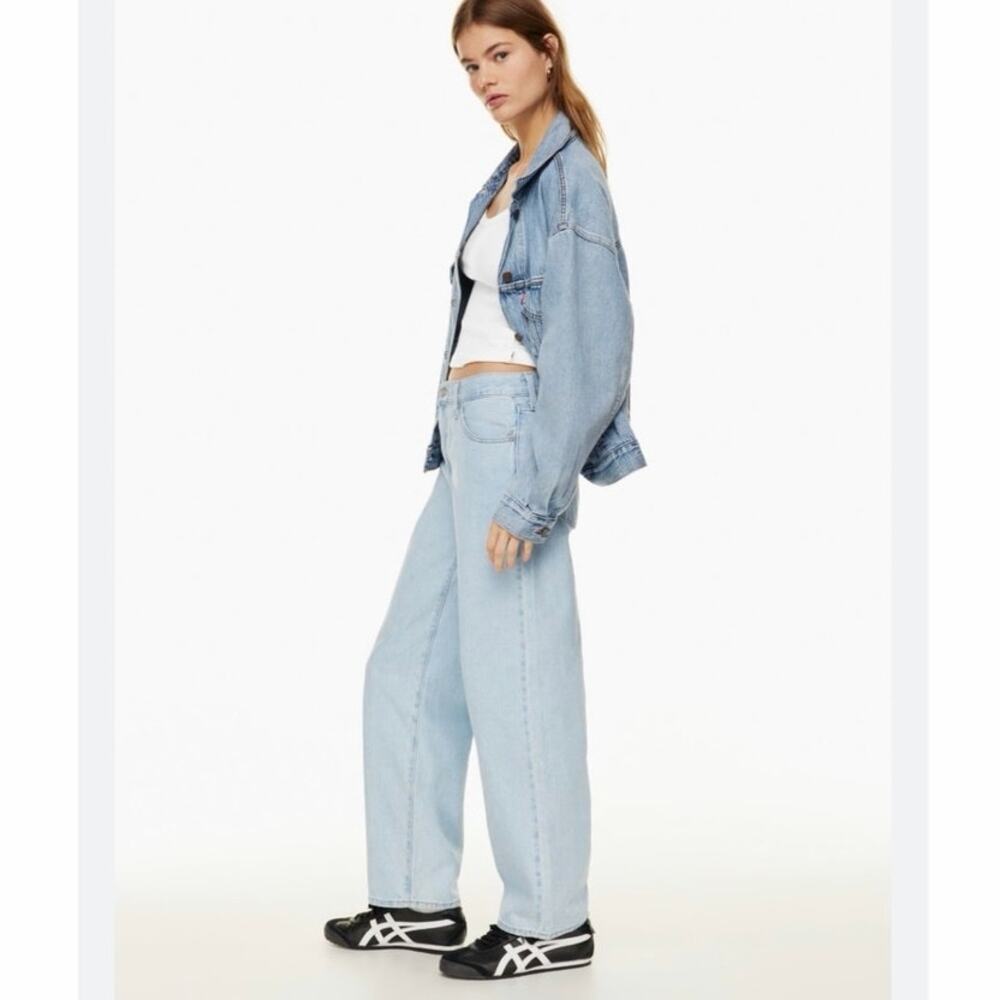 Levi’s Premium Baggy Dad Jeans W26 L32 Light Wash High Rise Wide Leg 26